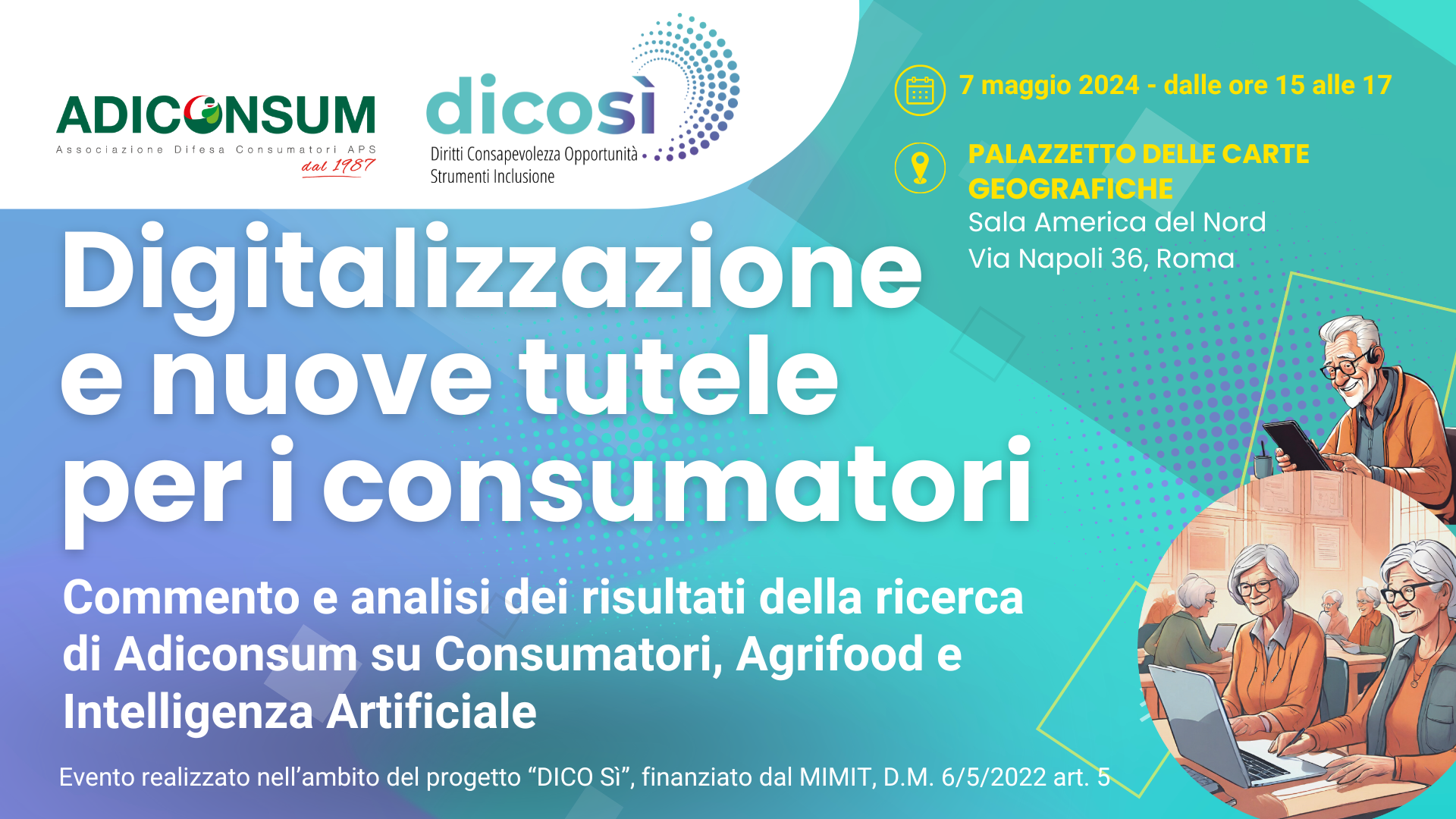 Digitalizzazione e nuove tutele per i consumatori. Presentazione Ricerca Adiconsum su Consumatori, Agrifood e Intelligenza artificiale